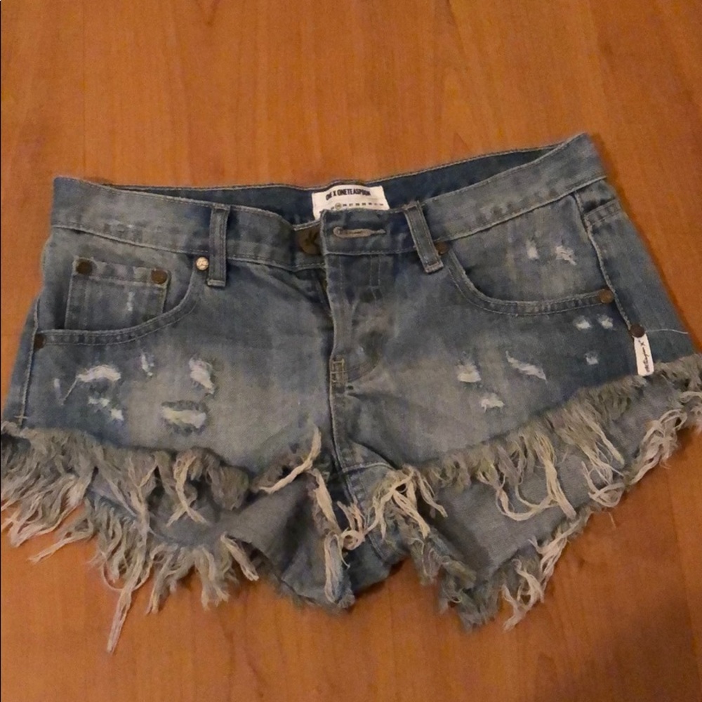 One Teaspoon Bonitas Distressed Shorts